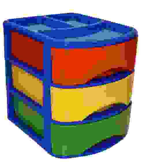 Бокс для хранения COMBI с выдвигающимися ящиками 3 отделения