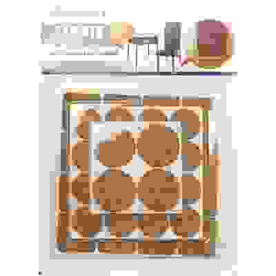 Протекторы износостойкие из пробки Ø 20mm, Ø 28mm 25x25mm VORTEX /30