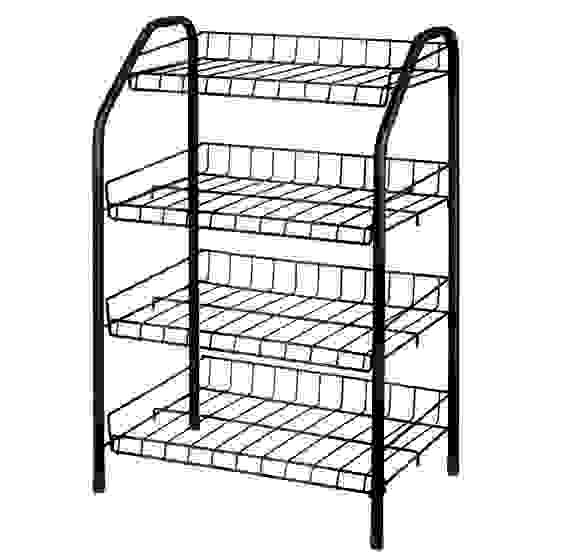 Этажерка 2 д/обуви узк (700х465х300) 4п медный антик ЭТ2