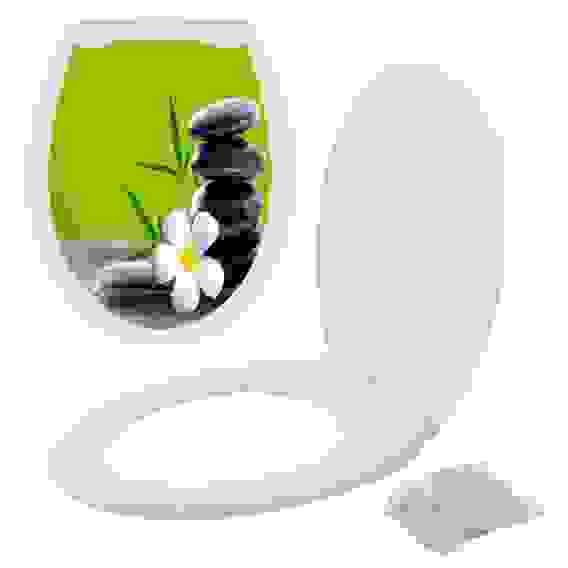 Сиденье для унитаза с крышкой \"Японский сад\" СП72-44