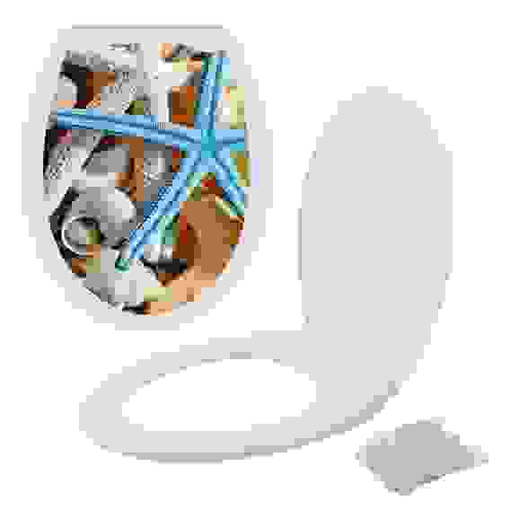 Сиденье для унитаза с крышкой \"Голубая звезда\" СП72-45