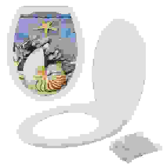 Сиденье для унитаза с крышкой \"Наутилус\" СП72-46