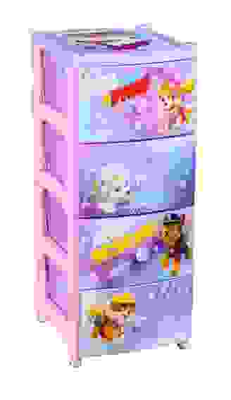 Комод "Щенячий патруль" №2 (для дев.) 4-х секц.