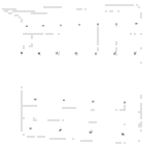 Вешалка с полкой 2-х ярус 11кр. белый ВПТ11