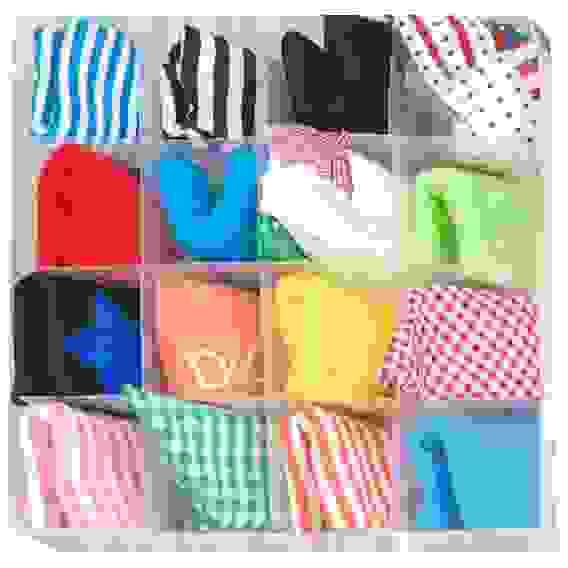 Коробка для белья PSB-03/16, 16 ячеек, пластик,30*30*10см