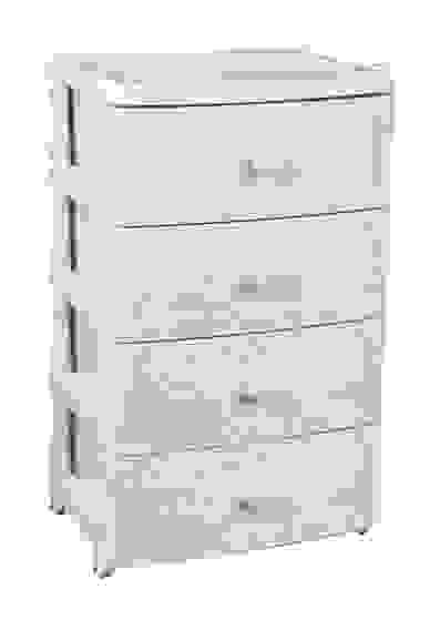 Комод широкий &quot;Флоран&quot; 4-х секционный (сл.кость) (425х560х905мм)