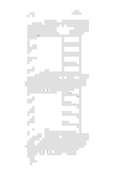 Полка угл. &quot;Трансформер&quot; (250х180х580) (белый) (уп.12)