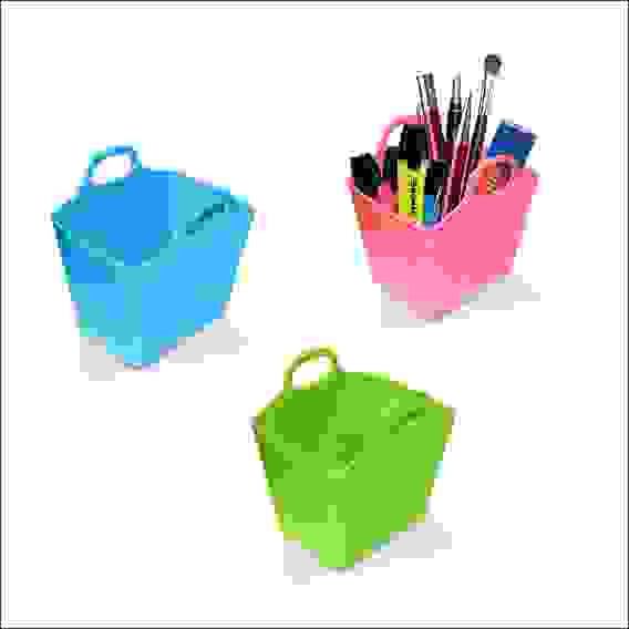 Мини-корзина для мелочей 11*8,5*10,8 см 3 цв YM75-96