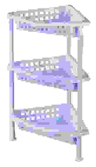 Этажерка угловая 3-х секцион. (голубой)