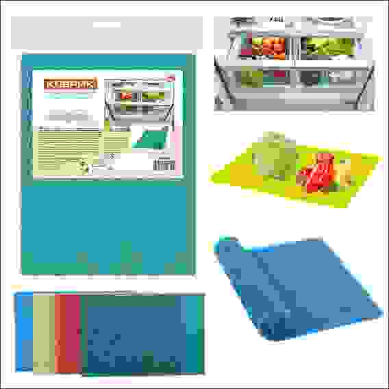 Коврик антибактериальный в холодильник 50*33см 5цв МГ76-58