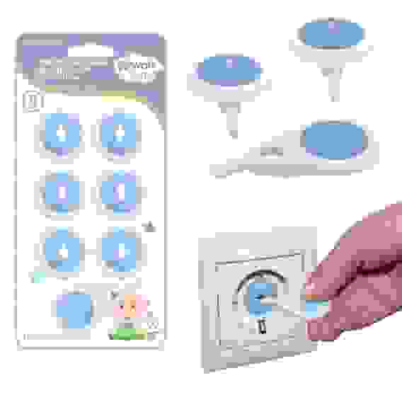 Набор заглушек для розеток с ключом. 6шт. VL90-159