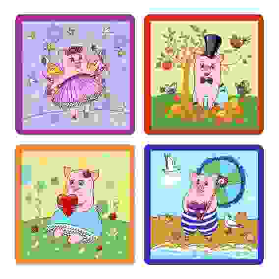 Прихватка &quot;Милые свинки&quot; 17*17см HN88-350