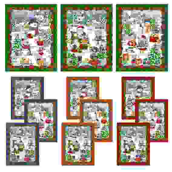 Полотенце &quot;Зимние забавы&quot; Размер 46x61 см. 3 диз. 4цв. ТП88-357