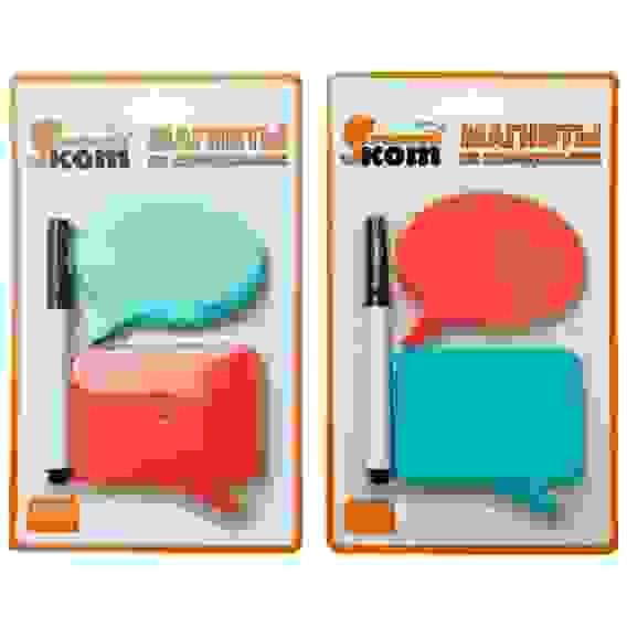 Магниты на холодильник DEM-1, набор: 2магнита, 1фломастер (сухое стирание)