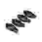 Набор фиксаторов 4шт, пластик, черные