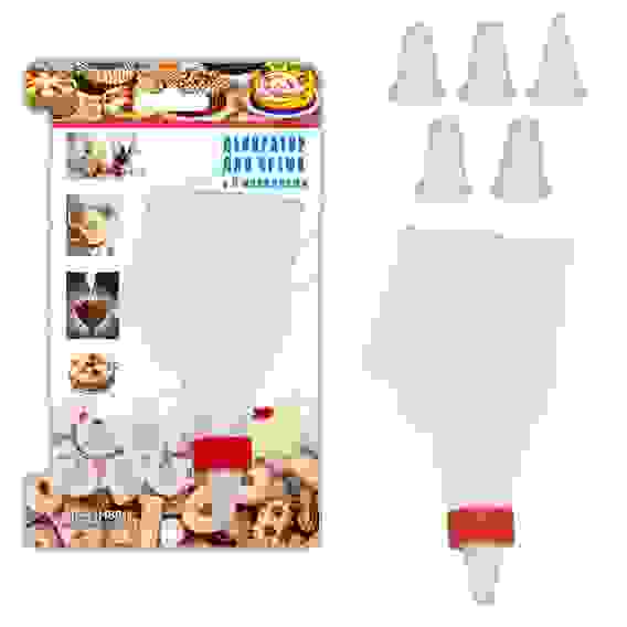 Декоратор для крема с 6 насадками JH80-1