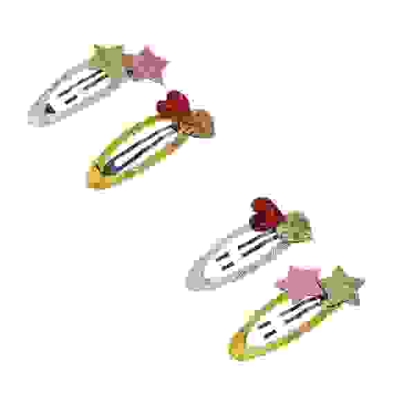 Набор зажимов для волос 2 шт, 2 дизайна