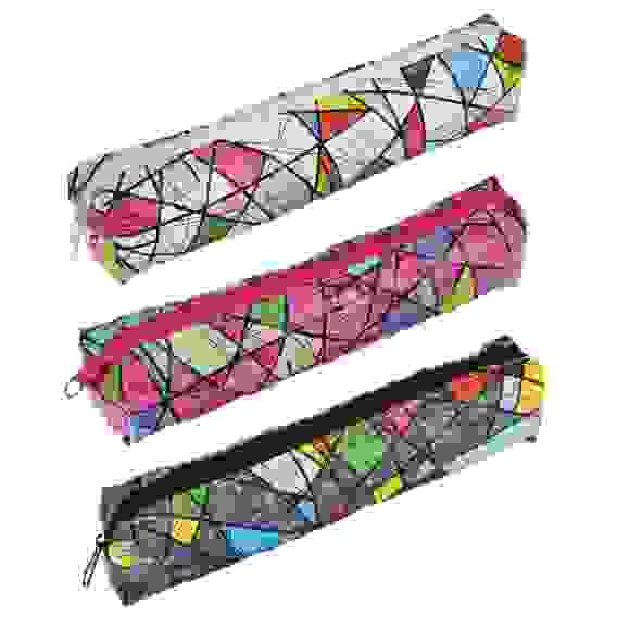 Пенал для косметических карандашей, ПВХ, металл, 18х3,5х2,5см, 3 цвета PAVO