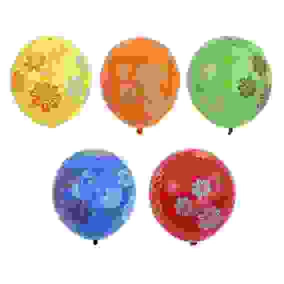 Шары воздушные \"Цветочный узор\" 12\", 5шт, 5 цветов