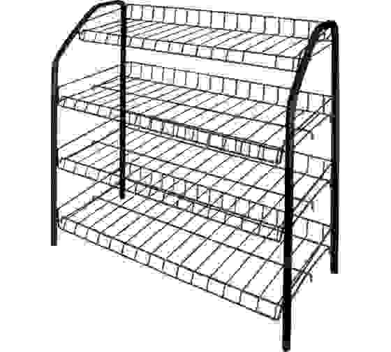 Этажерка 1 д/обуви разб (700х660х300) 4 полки ЭТ1 серый