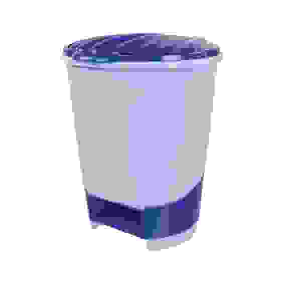 Ведро для мусора с педалью 10л. (голубой)