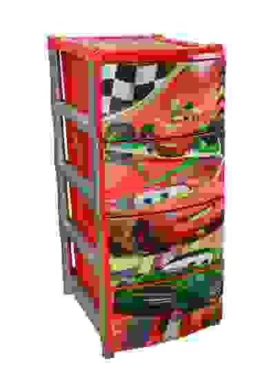 Комод \"Дисней\" №3 (для мальч.) 4-х секционный (480х380х980мм)