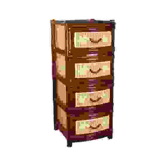 Комод 4-х секционный (корич.) (480х380х980мм)