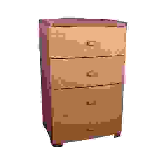 Комод широкий &quot;Плетенка&quot; 4-х секц.(какао)(уп 1)