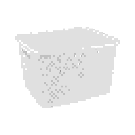 Корзина &quot;Плетенка&quot; (350х290х225)с крыш. белый