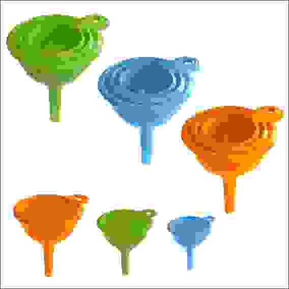 Набор воронок &quot;Эконом&quot; 3 шт. d5,5; 7,5; 9см 3цв. MS80-182