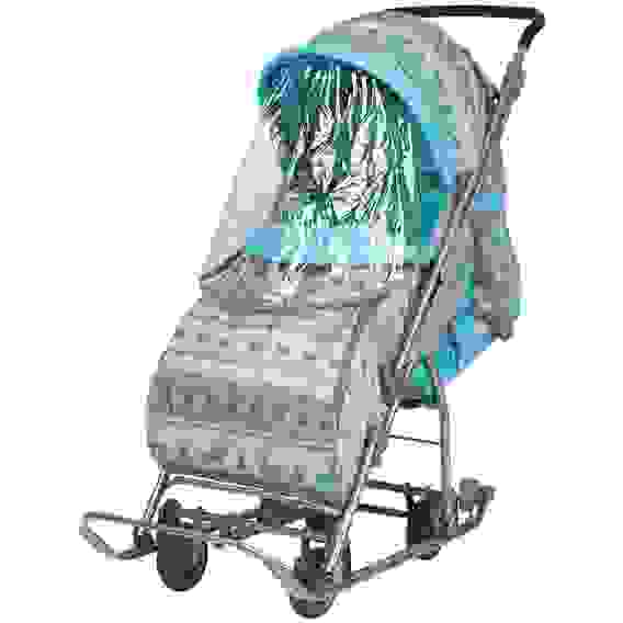 Коляска комбинированная &quot;Умка 3-1&quot; (У3-1/4 вязанный бирюзовый)