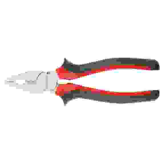 Плоскогубцы NICKEL, 180 мм, никелированные, двухкомпонентные рукоятки// MATRIX