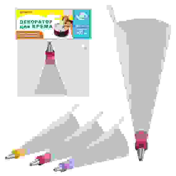 Декоратор для крема 25см 500мл 3 цв AN80-235
