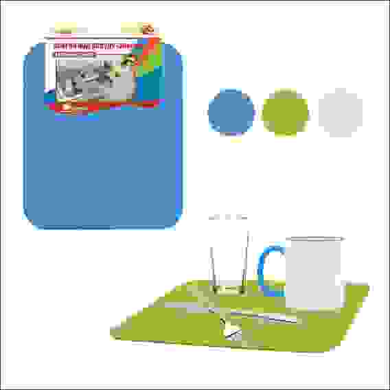 Коврик под посуду &quot;Эконом&quot; 31*26см 3цв. FJ87-90