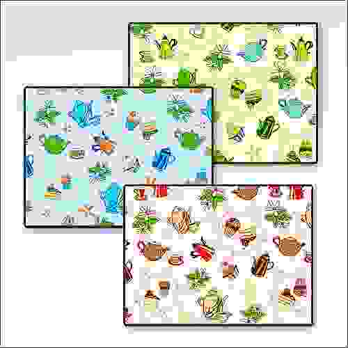 Салфетка для сушки посуды (чаепитие) 30*45 см 3 диз HC87-110