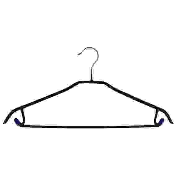 Вешалка металлическая M5 с ПВХ покрытием, с перекладиной и крючками, ширина плечиков 1,2см