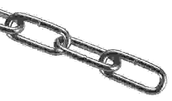 Цепь сварная длинозвен, оцинк 5мм