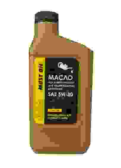 Масло MOST OIL полусинтетическое для 4-х тактных двигателей SAE 5W30 API SJ/CF 600мл.