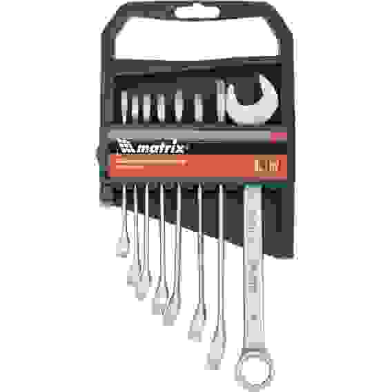 Набор ключей комбин. 6-19мм, CrV,8шт,мат.хром//MATRIX
