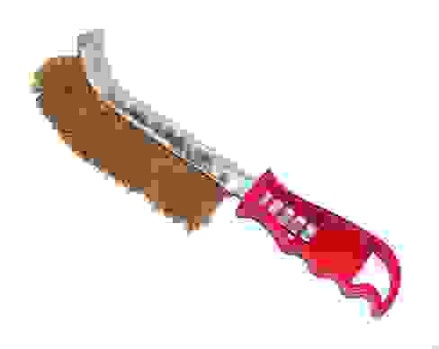 Щетка по мет 260мм латунная с пласт руч// ПРОМИС