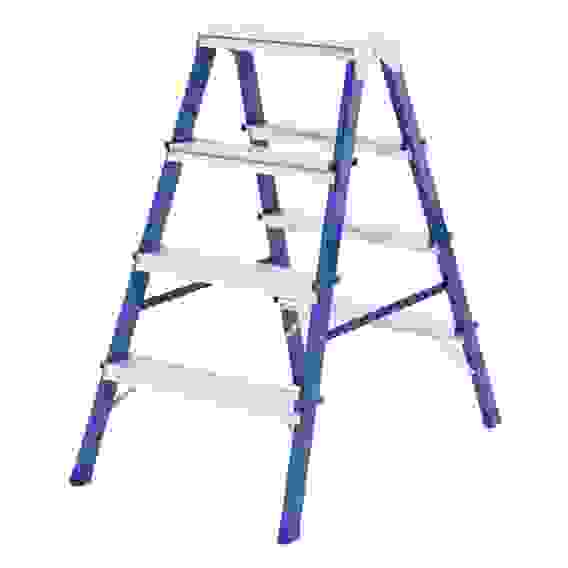 Стремянка 4ст.,двухсторонняя стальная /Сибртех