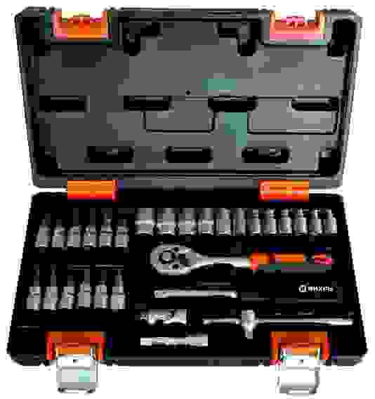 Набор инструментов, 1/4&quot; , CrV, пластиковый кейс 29 предм/Вихрь