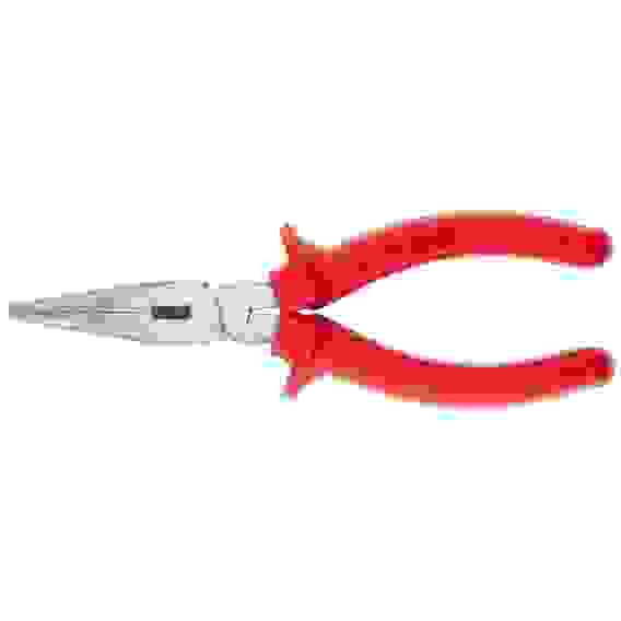 Длинногубцы Econom, 180мм, прямые, шлиф. пластмассовые рукоятки//MATRIX