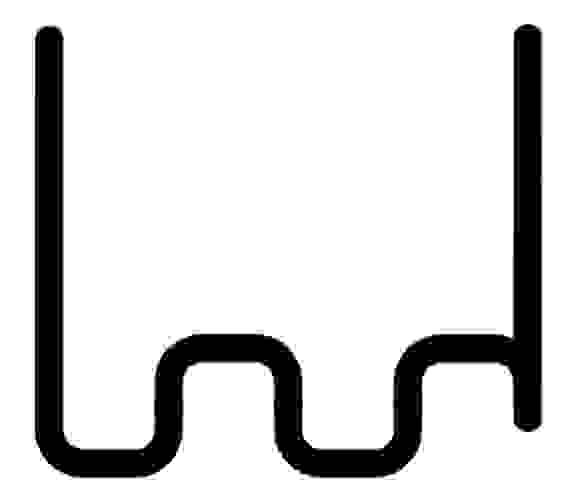 Скоба стандартная 0,8 мм (100 шт-набор) ST08002