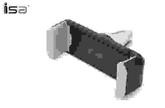 Автодержатель K-8 Crab для смартфонов, крепление на вент. решетку черный ISA (гарантия 2недели)