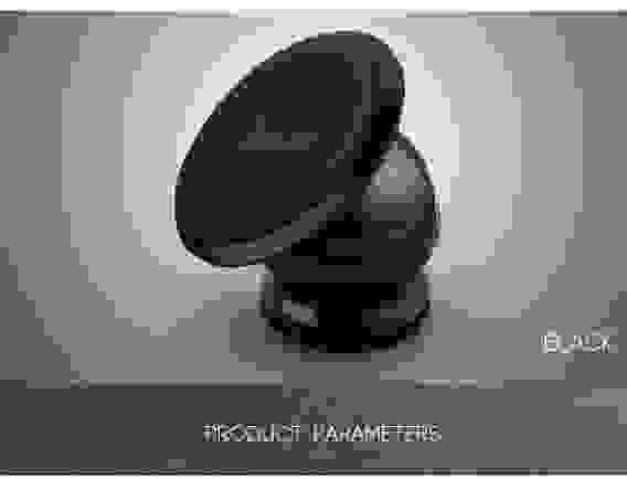 Автодержатель VHM-3 магнитный для смартфонов, крепление на липучке черный ISA (гарантия 2 недели)