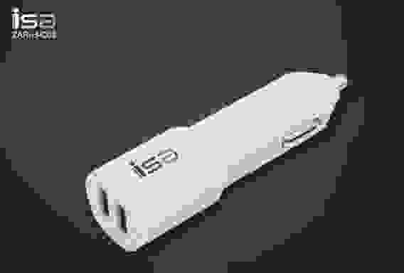 АЗУ 2 USB 2.4A C03 белый ISA (гарантия 2 недели)