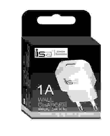 СЗУ USB 1A HS3 белый ISA (гарантия 2 недели)