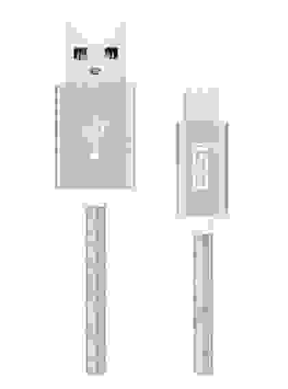 Кабель USB 8 pin подходит для Apple CB-07 алюминий/нейлон 1м серебристый ISA (гарантия 2 недели)