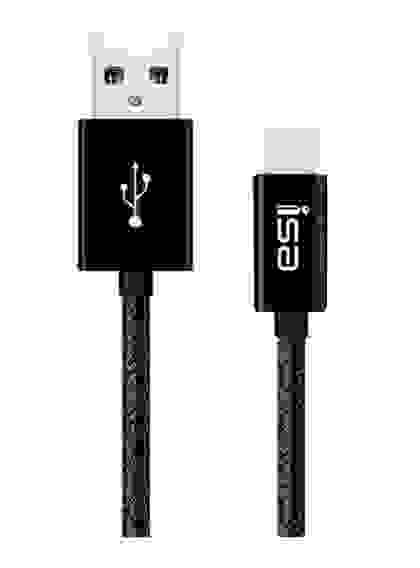 Кабель USB 8 pin подходит для Apple CB-07 алюминий/нейлон 1м черный ISA (гарантия 2 недели)